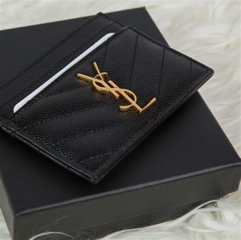 ysl card holder on sale